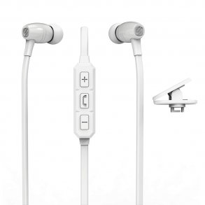 scosche bt102 bluetooth noise isolating wireless earbuds with ear cushions